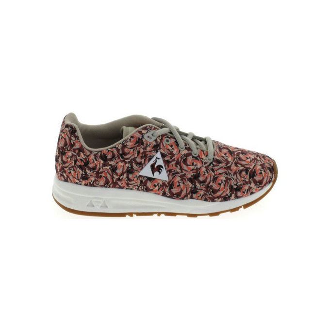 Le Coq Sportif Lcs R950 Flower Jacquard Rouge Gris Rouge - Chaussures Baskets Basses Femme